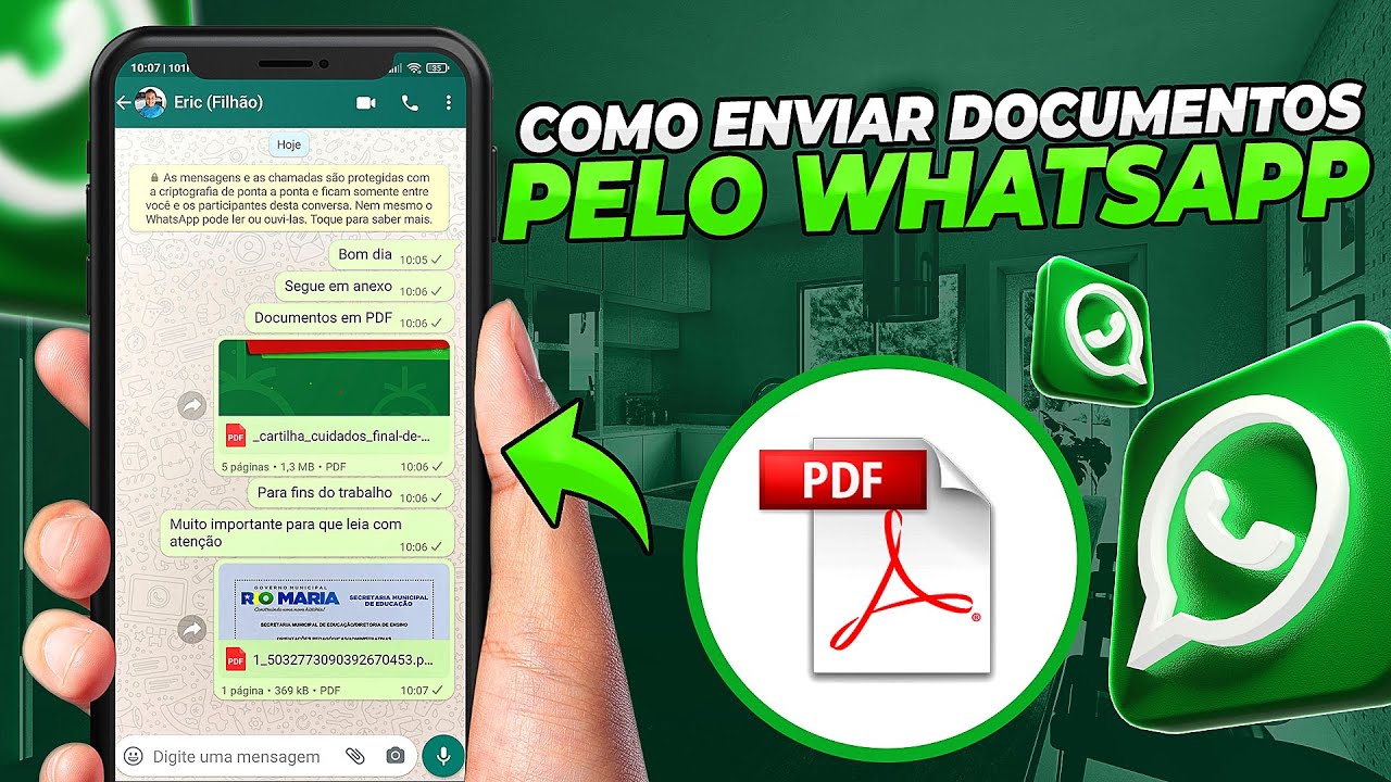 Como Enviar Um Documento Ou Arquivo Pdf Pelo Whatsapp Pelo Celular