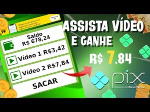 APP DE GANHAR DINHEIRO PAGANDO $10,12 VIA PIX PARA ASSISTIR VIDEOS + PROVA DE PAGAMENTO