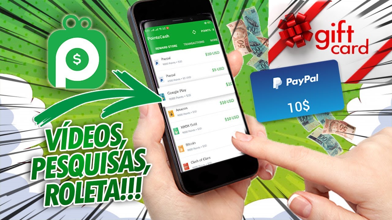 APP COM VÁRIAS TAREFAS PRA GANHAR DINHEIRO NO PAYPAL E GIFT CARD