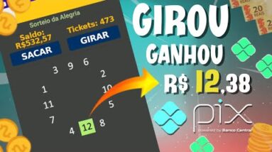 APP PARA GANHAR DINHEIRO GIRANDO ROLETA PAGA $12 NO PIX