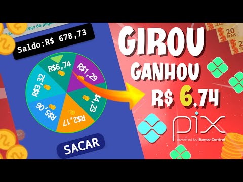 APP PARA GANHAR DINHEIRO GIRANDO ROLETA PAGA $06,20 NO PIX + PROVA DE PAGAMENTO