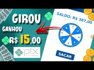 🔴APP PARA GANHAR DINHEIRO GIRANDO ROLETA PAGA $15 NO PIX