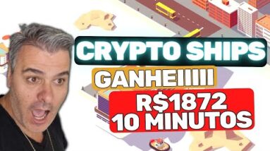 GANHEI R$1872 EM 10 MINUTOS NO CRYPTOSHIPS | VENDEDOR GLOBAL