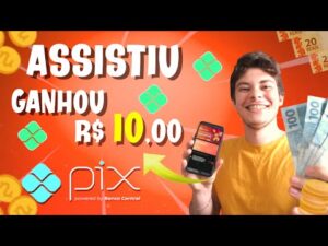 NOVO APP DE GANHAR DINHEIRO QUE PAGA $10 VIA PIX PARA ASSISTIR VIDEOS