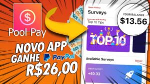 POOL PAY NOVO APP PRA GANHAR DINHEIRO NO PAYPAL