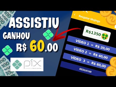 LANÇOU APP DE GANHAR DINHEIRO QUE PAGA $60 VIA PIX PARA ASSISTIR VIDEOS + PROVA DE PAGAMENTO