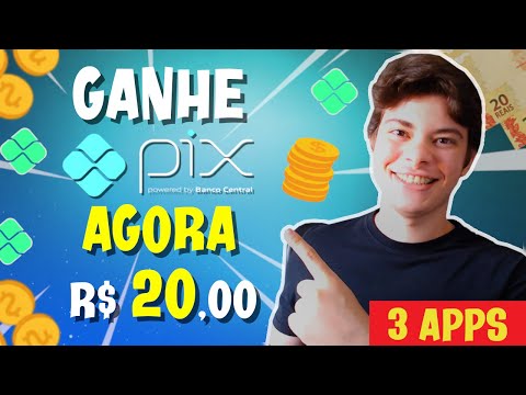 TOP 3 APP DE GANHAR DINHEIRO NO PIX PAGANDO $20 REAIS POR DIA