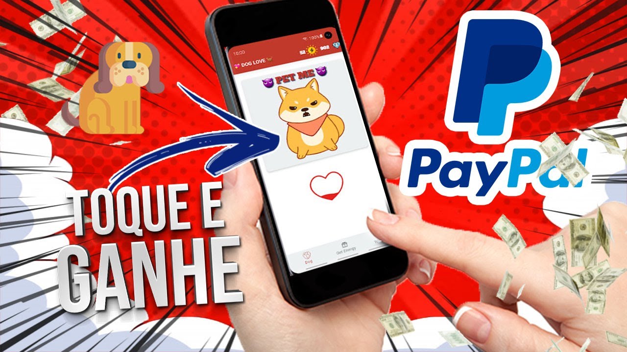 TOQUE NO CACHORRINHO E GANHE DINHEIRO NO PAYPAL