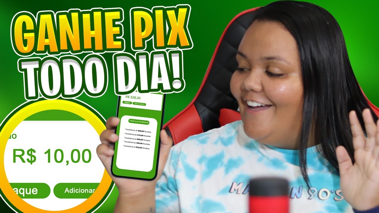 GANHE PIX TODO DIA! APP NOVO PARA GANHAR DINHEIRO