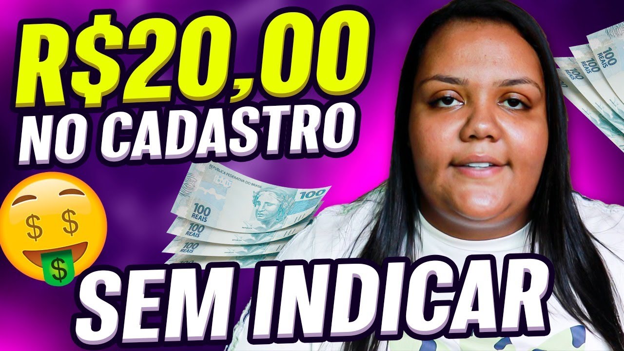 GANHE R$20 NO CADASTRO! GANHAR DINHEIRO NA INTERNET