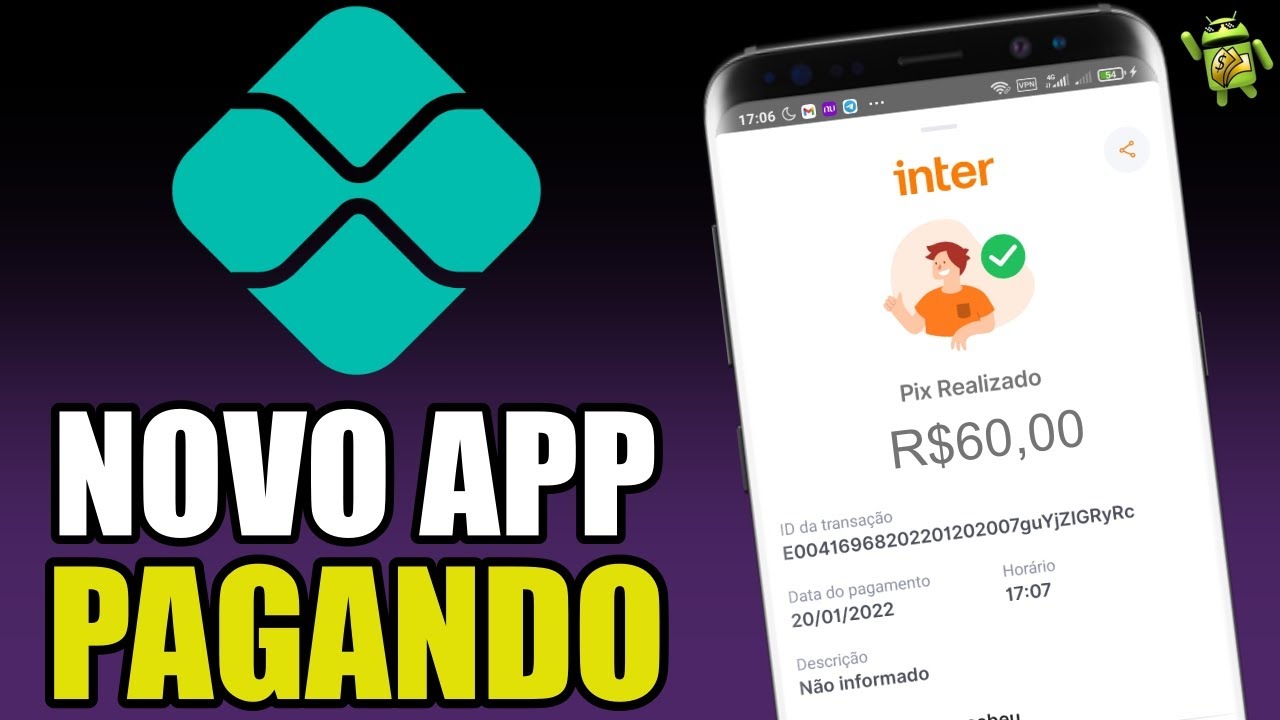 GANHE R$60 NO PIX!! APP PAGANDO NO PIX, PAYPAL, GOOGLE PLAY E MUITO MAIS...