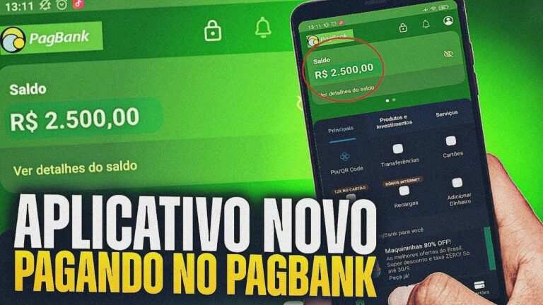 Lançou!! Novo APP para Ganhar Dinheiro Todo Dia no PagBank!!