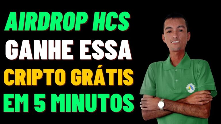 NOVO AIRDROP DA HCS | GANHE GRÁTIS A CRIPTOMOEDA HCS NESTE AIRDROP