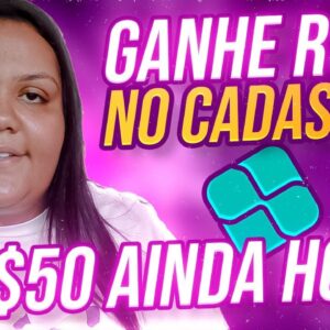 R$10 NO CADASTRO + R$50 HOJE! COMO GANHAR DINHEIRO ONLINE