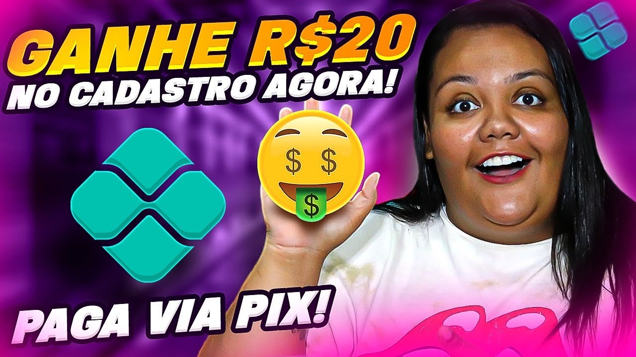 R$20 NO CADASTRO! COMO GANHAR DINHEIRO RECEBA VIA PIX