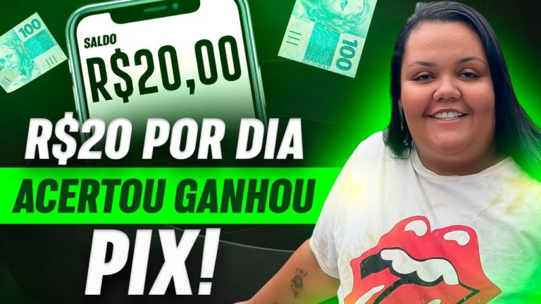 R$20 POR DIA ACERTOU GANHOU! COMO GANHAR DINHEIRO NA INTERNET [COMPROVADO]