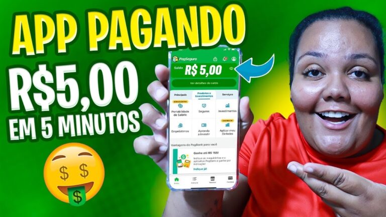 R$5 EM 5 MINUTOS! APLICATIVO PAGANDO NO PIX (GANHAR DINHEIRO)
