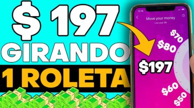NOVO Aplicativo PAGANDO - GIRE ESTA ROLETA E GANHE $197 A VISTÁ App para Ganhar Dinheiro COMPROVADO