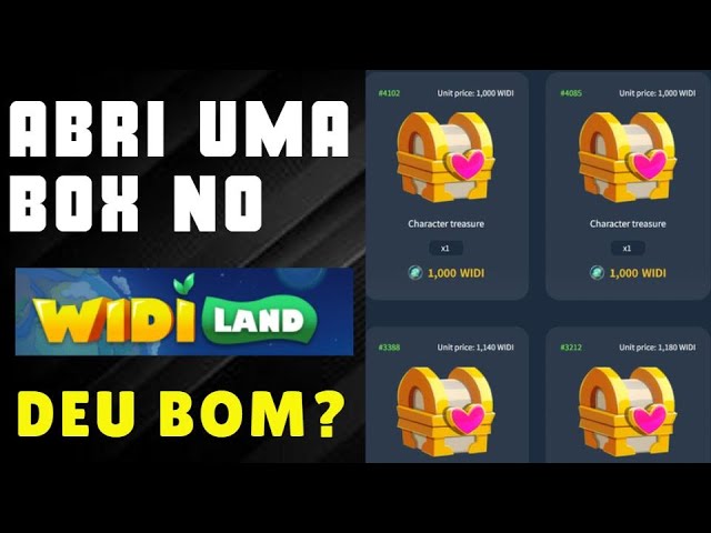 WIDILAND - ABRINDO BOX NESTE NOVO JOGO NFT !