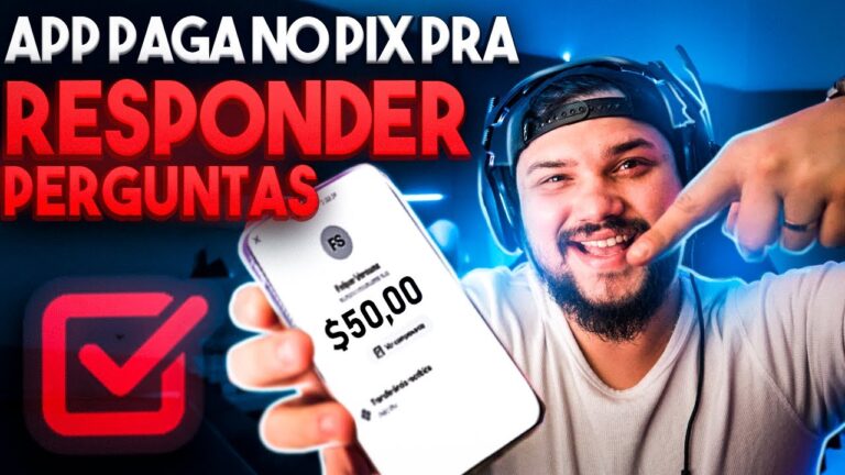[SAQUEI AO VIVO] APP paga no PIX p/ responder PERGUNTAS
