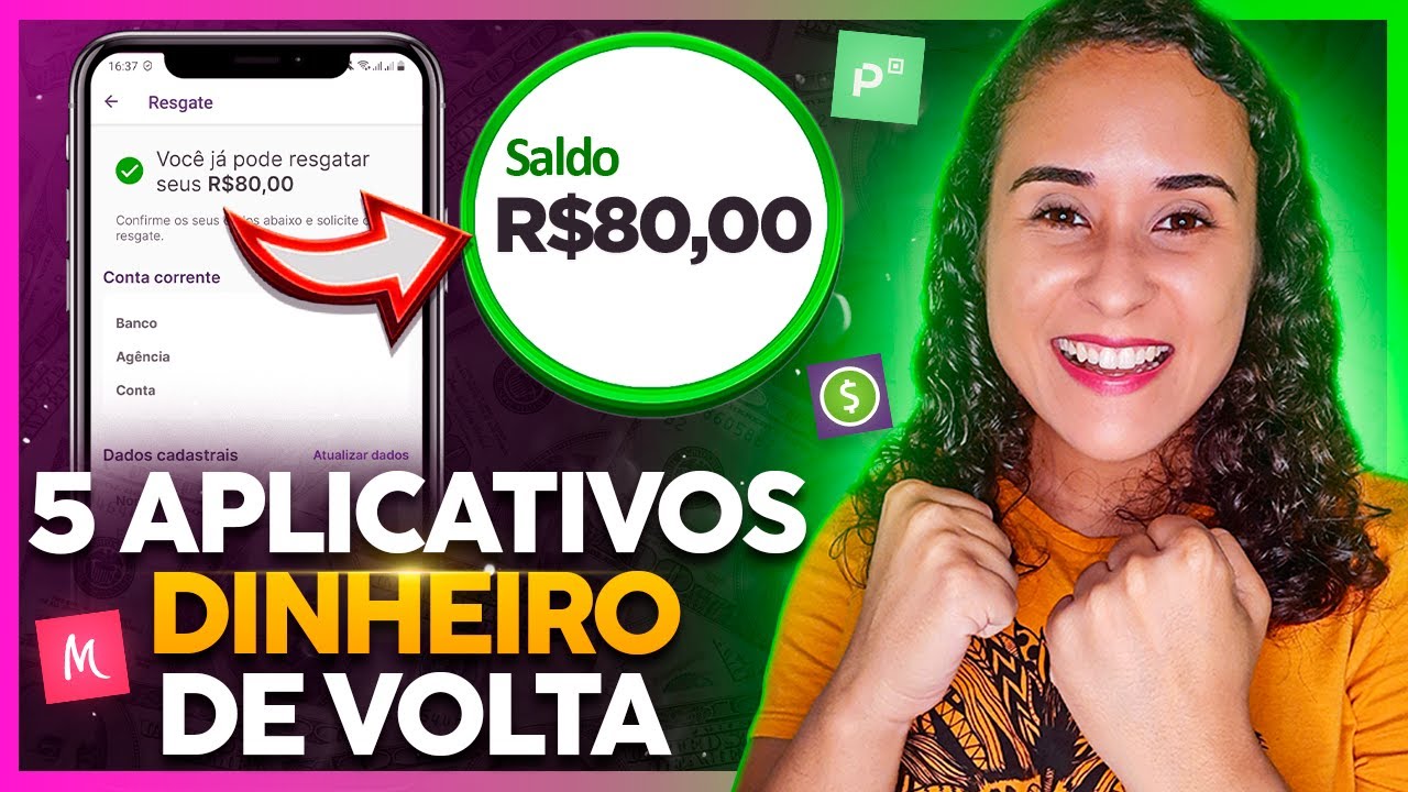 5 Aplicativos Para Ganhar Dinheiro | Faça Renda Extra Com Cashback Direto no Celular