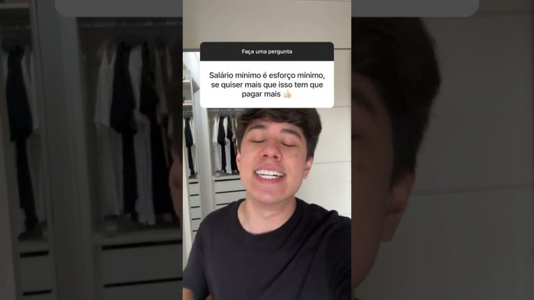 Salário mínimo é esforço mínimo? #shorts