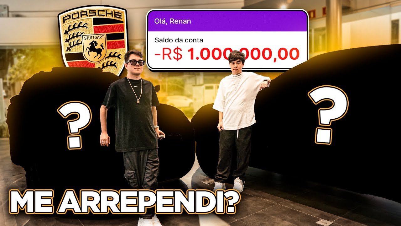 COMPRAMOS 2 PORSCHES 0KM POR 1 MILHÃO DE REAIS! VALEU A PENA?