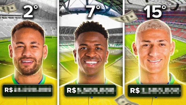 TOP 10 MAIORES SALÁRIOS DA SELEÇÃO BRASILEIRA (não acreditei no primeiro)