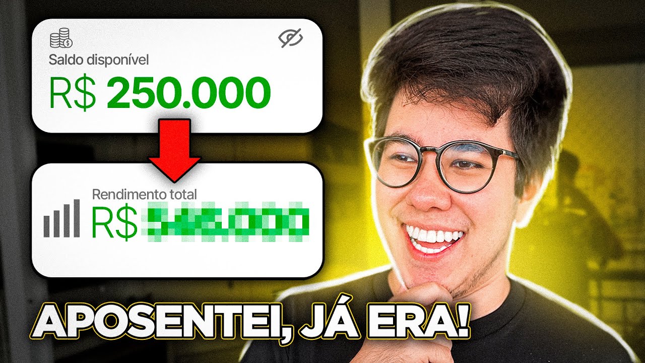 250.000 REAIS INVESTIDOS | DÁ PRA PARAR DE TRABALHAR!? POR MÊS QUANTO RENDE?