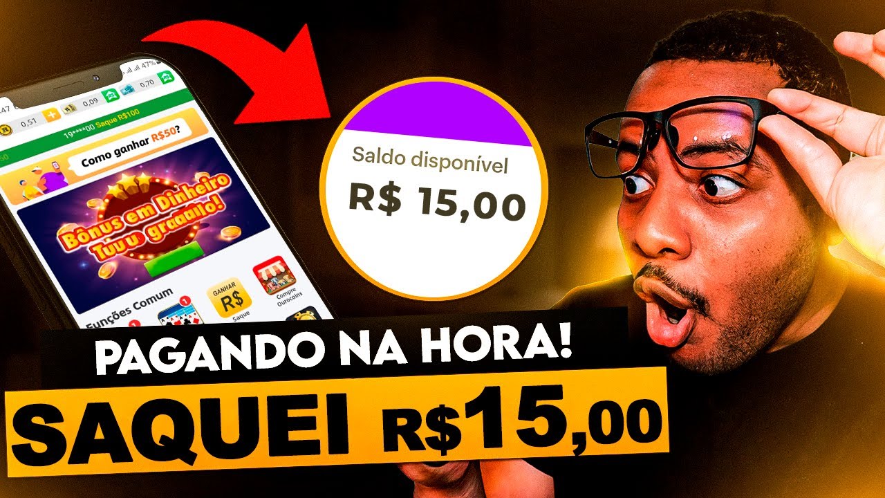 [RECEBI EM 1 SEGUNDO] Aplicativo Pagou R$15,00 PARA JOGAR | App de Ganhar dinheiro online de VERDADE