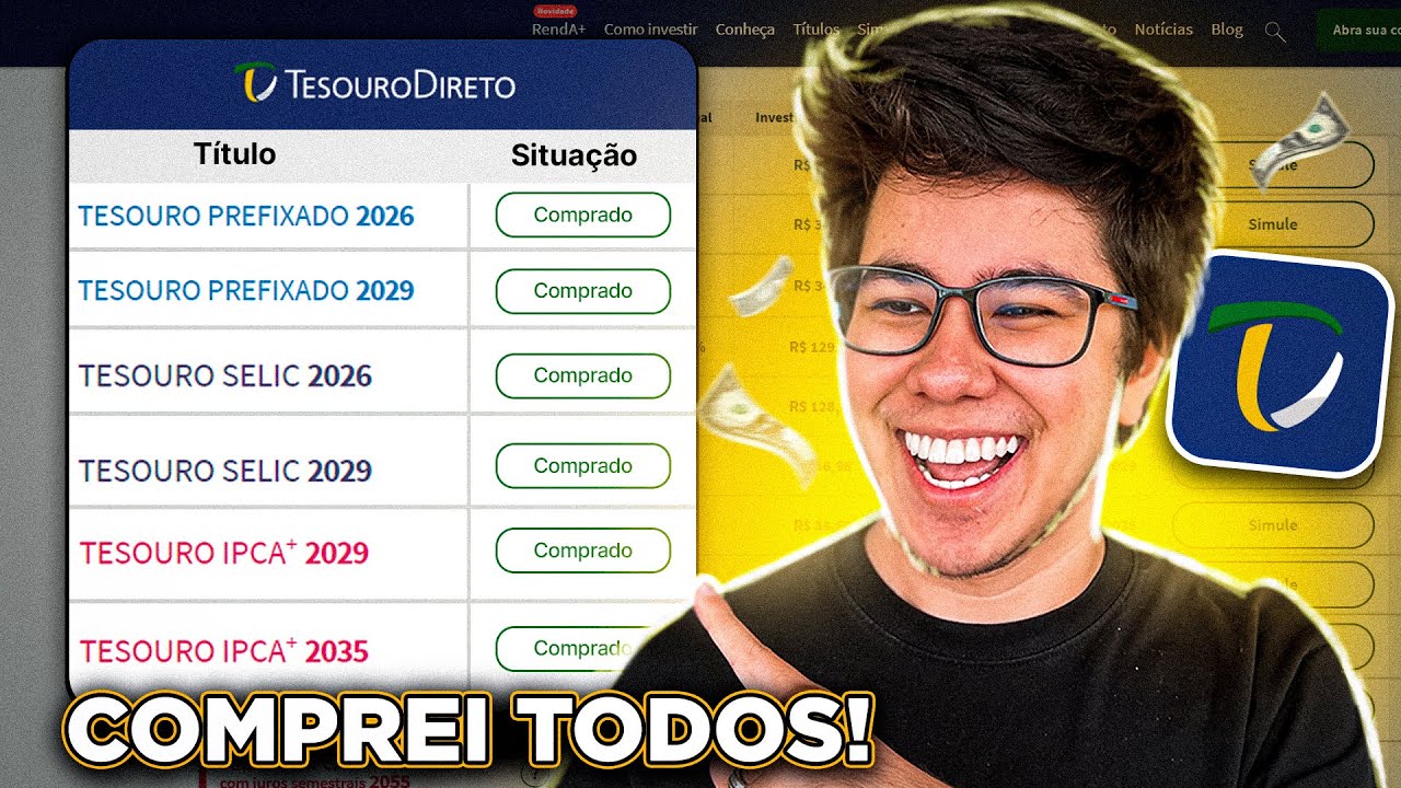 INVESTI EM TODOS OS TÍTULOS DO TESOURO DIRETO! VOU FICAR RICO?