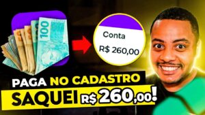 [CADASTROU, SACOU] App Pagou R$260,00 Via Pix | O MAIS FÁCIL APLICATIVO QUE PAGA NO CADASTRO EM 2023