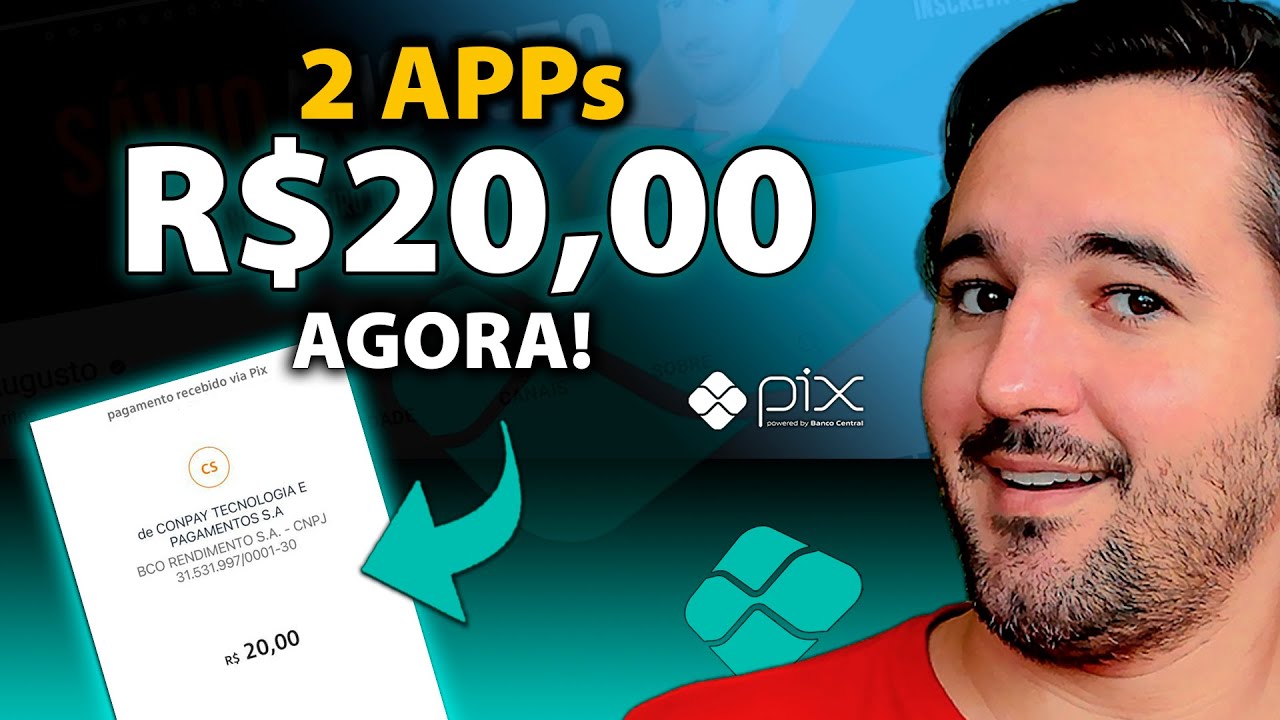 2 Apps Pagando R$20,00 via Pix - Paga na Mesma Hora