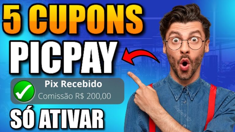 ✅5 Cupom PICPAY! 😱💲Ganhe ATÉ R$200 NO PICPAY | Código PROMOCIONAL 2023 (Ganhar Dinheiro Online)