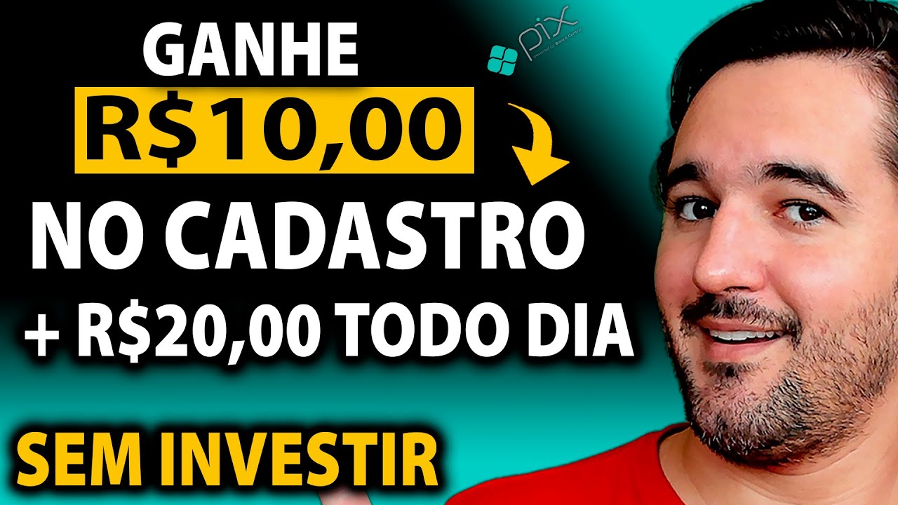 Ganhe R$10,00 Só Por Se Cadastrar - Mais R$20,00 Por Dia Via Pix