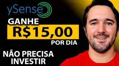 GANHE R$15,00 TODO DIA COM A ''YSENSE'' - GANHE DINHEIRO MUITO FÁCIL