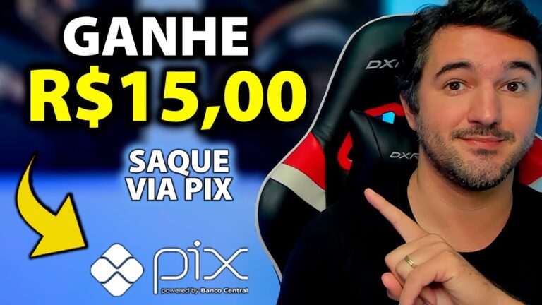 Ganhe R$15,00 Via Pix Agora - Mínimo Para Saque R$10,00