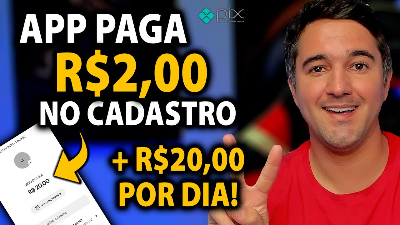 Ganhe R$2,00 No Cadastro - Mais R$20,00 Por Dia Via Pix