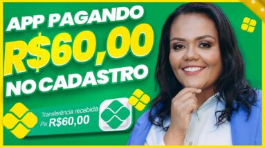 GANHE R$60 NO CADASTRO! TOP 3 APPS GANHAR DINHEIRO ONLINE RÁPIDO
