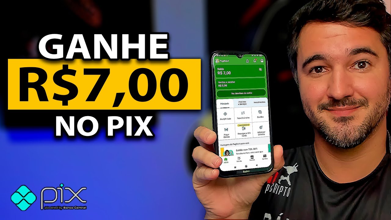 Ganhe R$7,00 no Pix com Pagbank