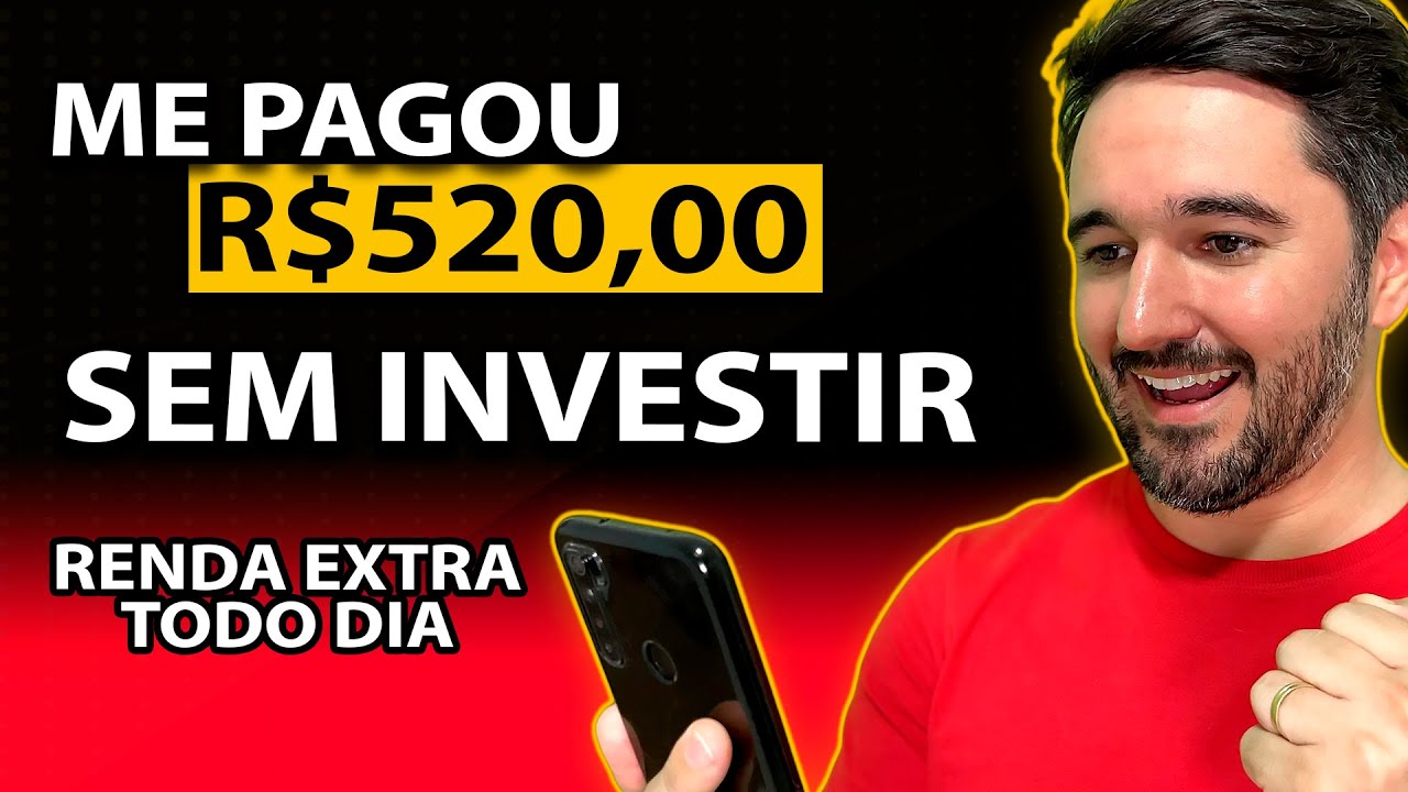 Ganhei R$520,00 Sem Investir - Ganhe R$25 Todo Dia de Renda Extra