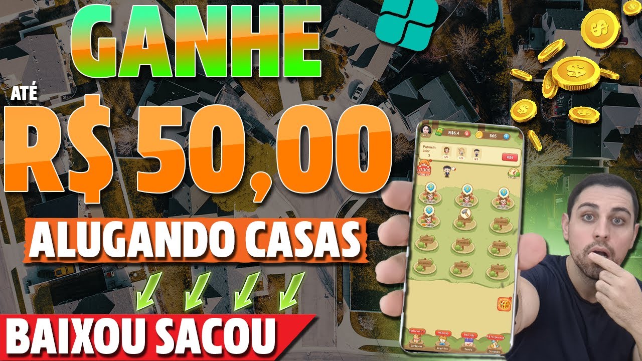 [APP INSTALOU GANHOU] ALUGUE a CASA e SAQUE VÁRIAS VEZES - APP de JOGO que GANHA DINHEIRO na HORA