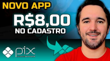 Novo App - Ganhe R$8,00 no Cadastro - Saque Via Pix!