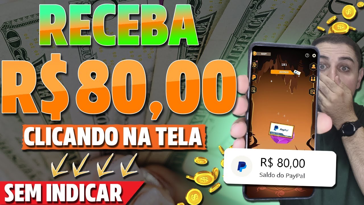 [TOP APP] CLIQUE na TELA e SAQUE ATÉ R$ 79,43 - APP para GANHAR DINHEIRO no PayPal 2023