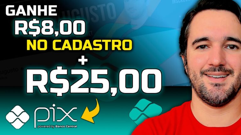 Ganhe R$8,00 no Cadastro e R$25,00 Via Pix Agora - Aplicativo Para Ganhar Dinheiro!