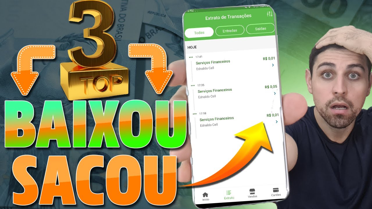 [REVELADO] TOP 3 APPS BAIXOU SACOU na HORA - APP para GANHAR DINHEIRO 2023(Renda Extra Rápida)