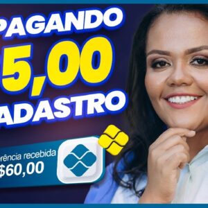 SITE PAGANDO R$5 NO CADASTRO! GANHAR DINHEIRO ONLINE