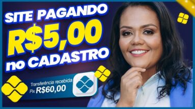 SITE PAGANDO R$5 NO CADASTRO! GANHAR DINHEIRO ONLINE