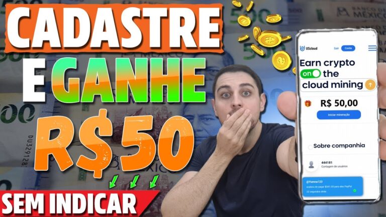 [APROVEITE] NÃO PERCA ESSA CHANCE - GANHE R$ 50 no CADASTRO - APP para GANHAR DINHEIRO no Cadastro