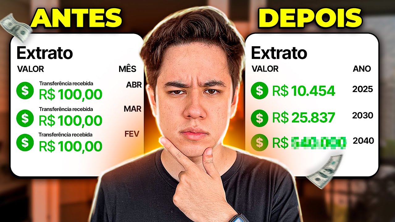 INVESTIR 100 REAIS POR MÊS PODE TE DEIXAR RICO? A VERDADE QUE NINGUÉM CONTA!